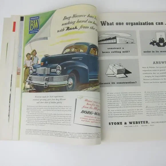 Vintage FORTUNE Magazine November 1948 Oldsmobile, Packard, Lincoln, Zippo Ads - Picture 12 of 16